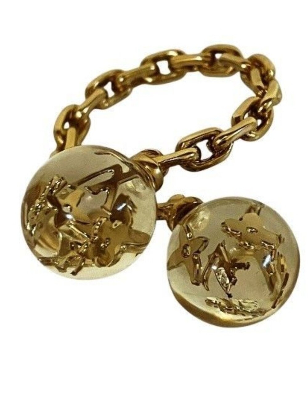 Louis Vuitton Bubbles Resin Monogram Inclusion Ring Size 7